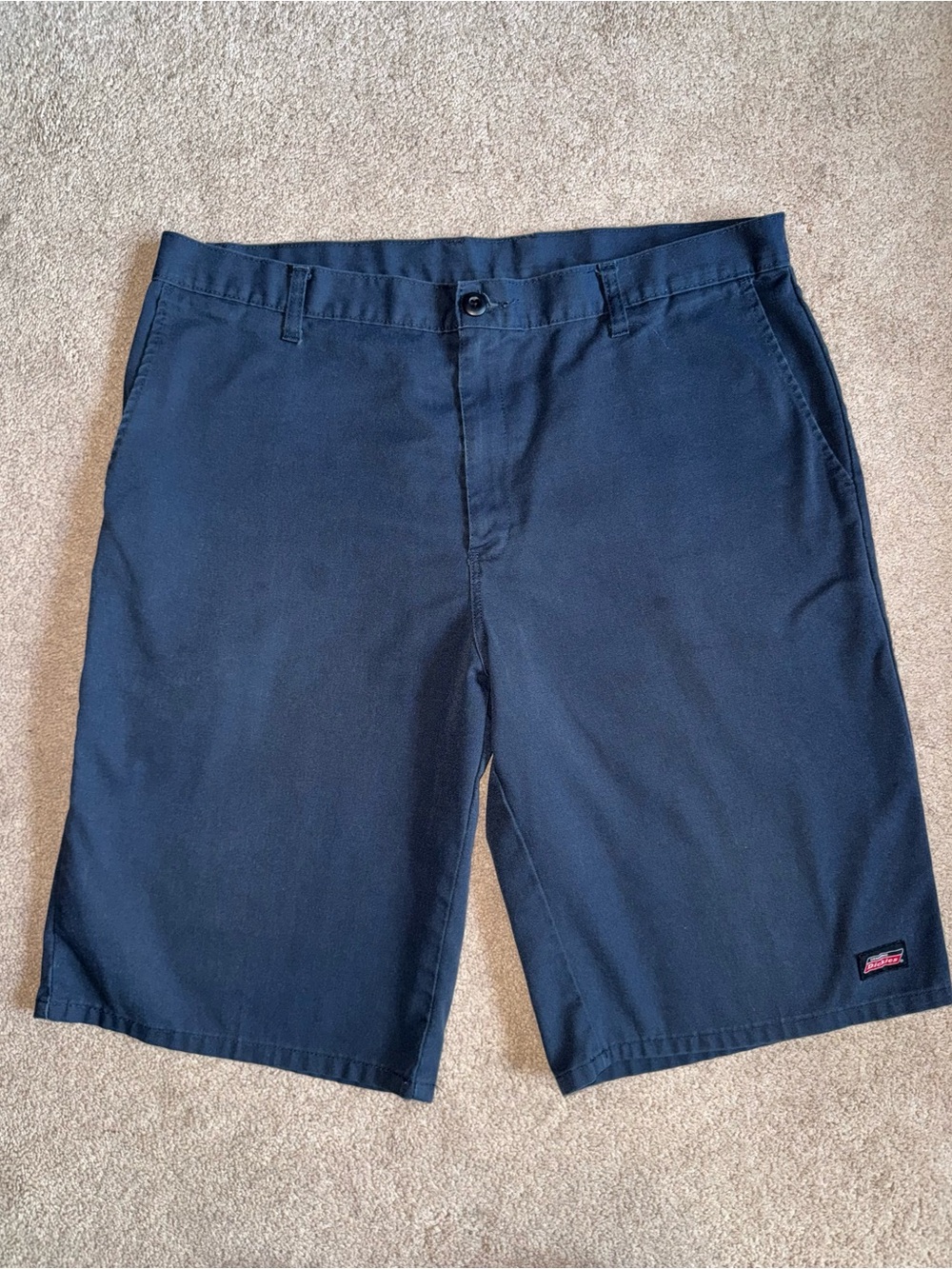 Dickies Navy Flat Front Work Shorts